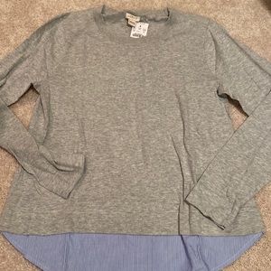 Jcrew factory double layer sweater